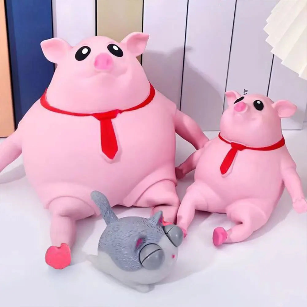 Pink Pig Squeeze Toy Creative Fidget Toy Cute Sensory Toys Decompression Toys for Kids Adults Party Favors